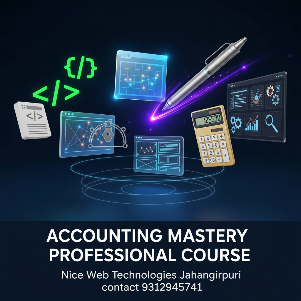 MARG + Tally Prime + Busy Accounting (9 Months Full Professional Course) - Accounting, Mastery, Marg | Nice Web Technologies, Jahangirpuri D