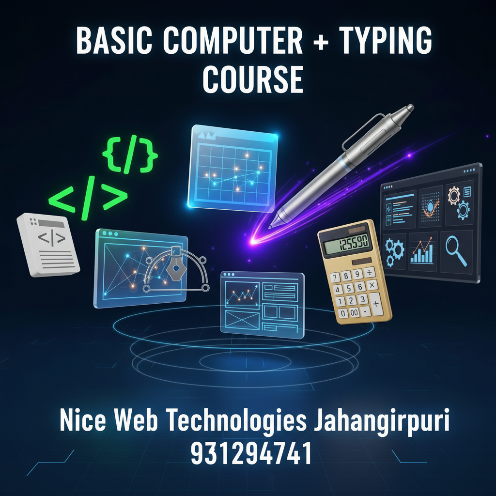 Basic Computer and Typing Mastery Course - Basic+Typing, Basic, Computer | Nice Web Technologies, Jahangirpuri Delhi